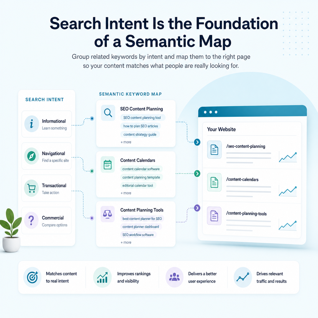 Search Intent Is the Foundation of a Semantic Map