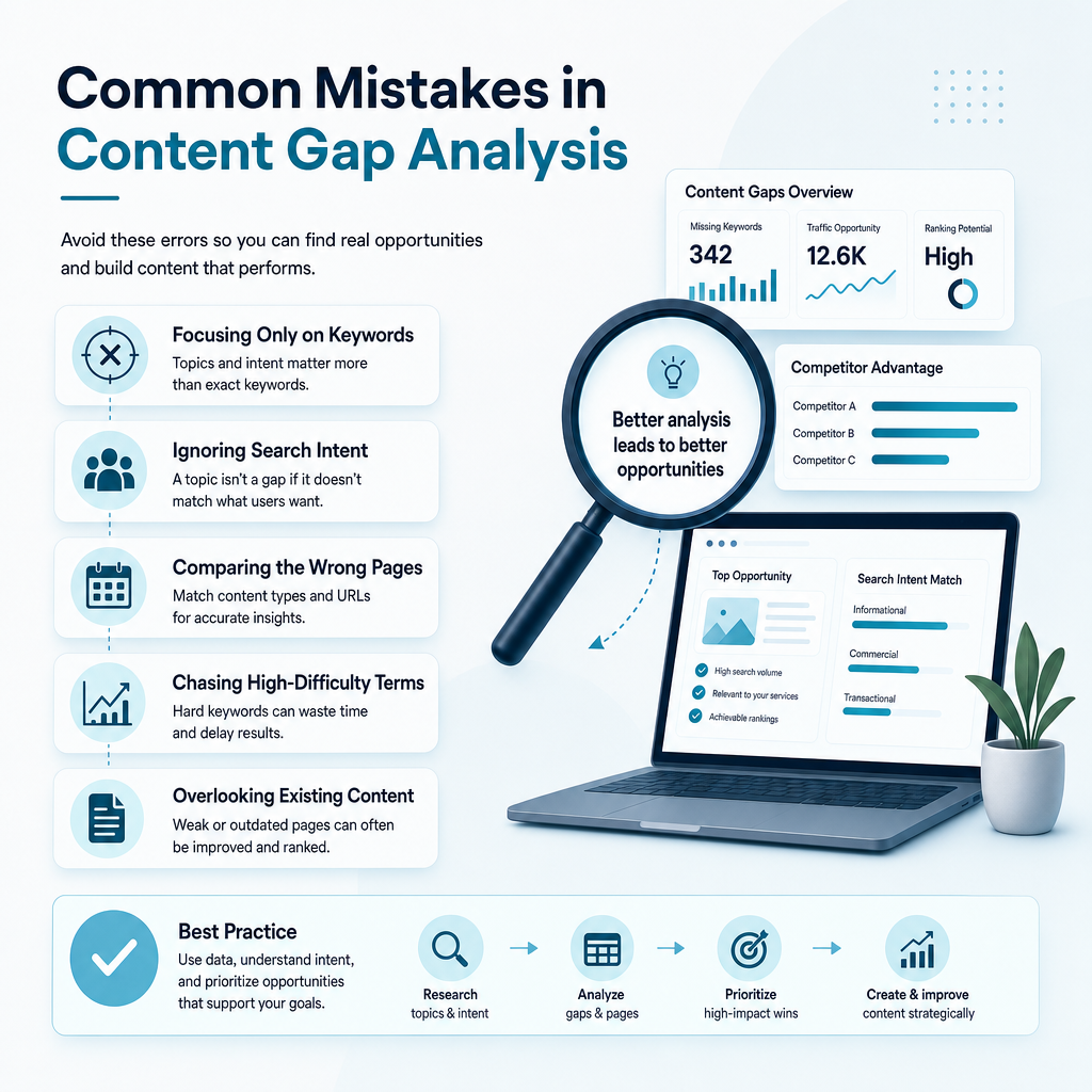 Common Mistakes in Content Gap Analysis