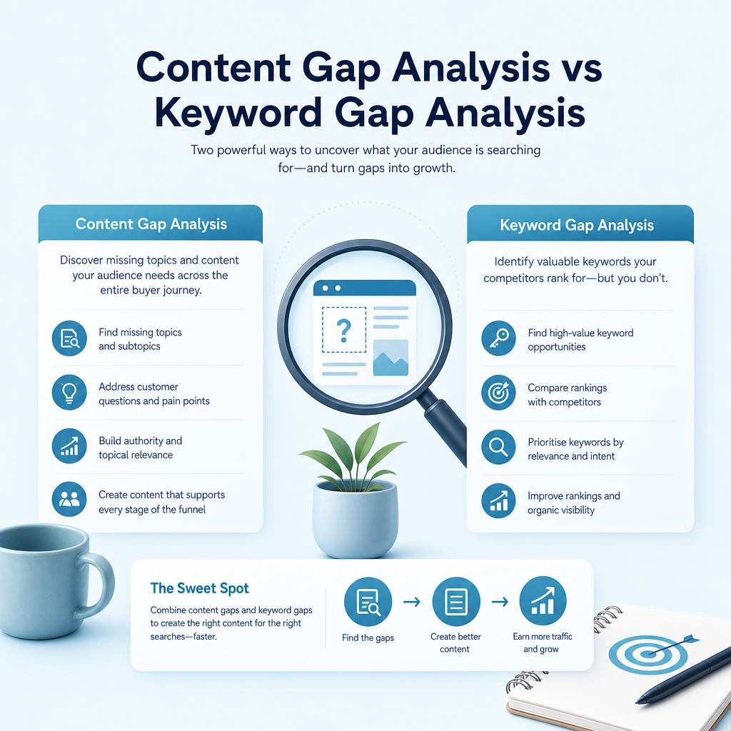 Content Gap Analysis vs Keyword Gap Analysis