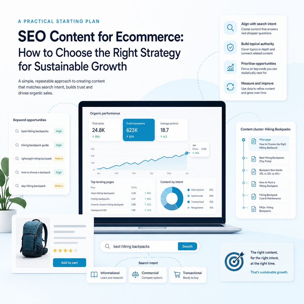 A practical starting plan for a small ecommerce team
