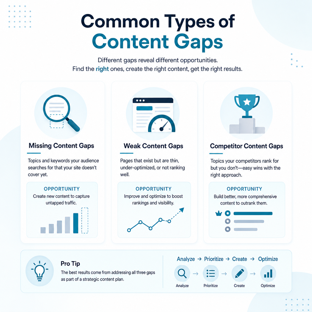 Common Types of Content Gaps