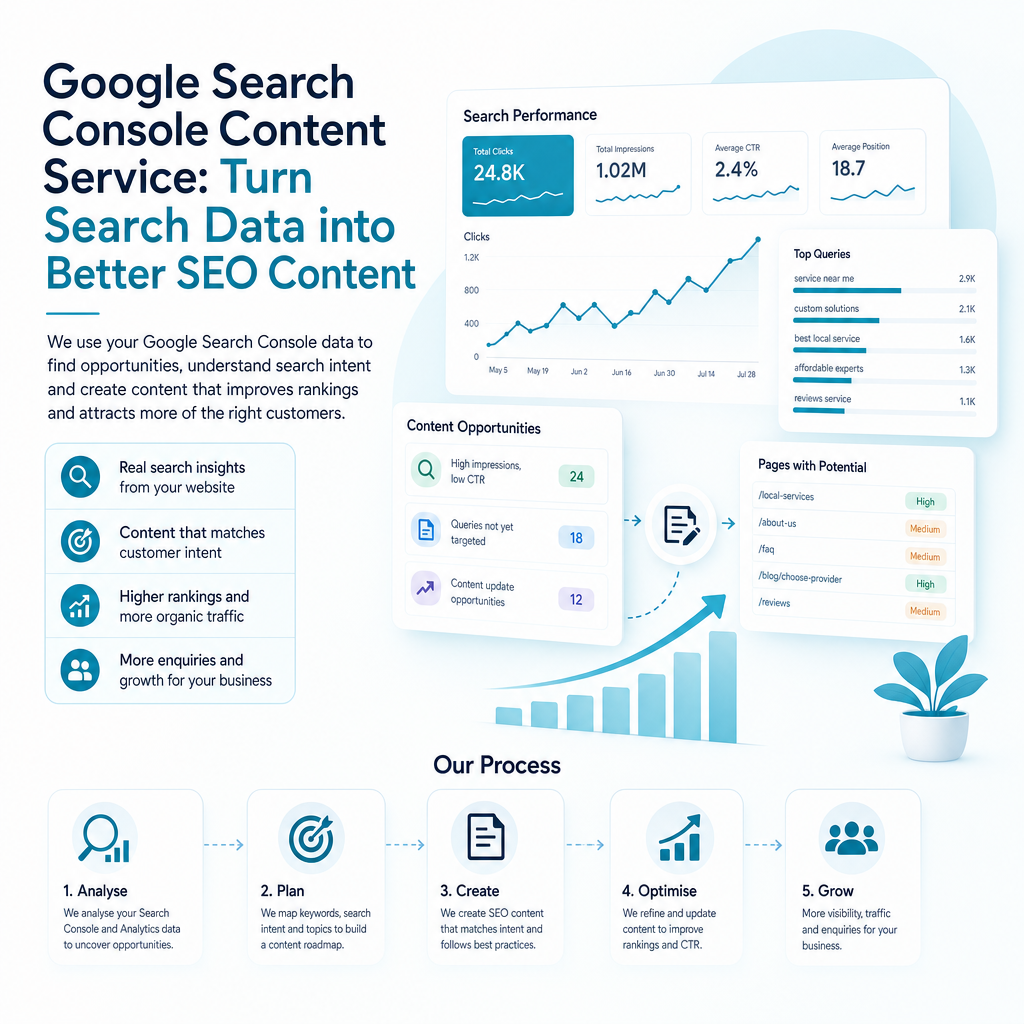 What is a Google Search Console content service?