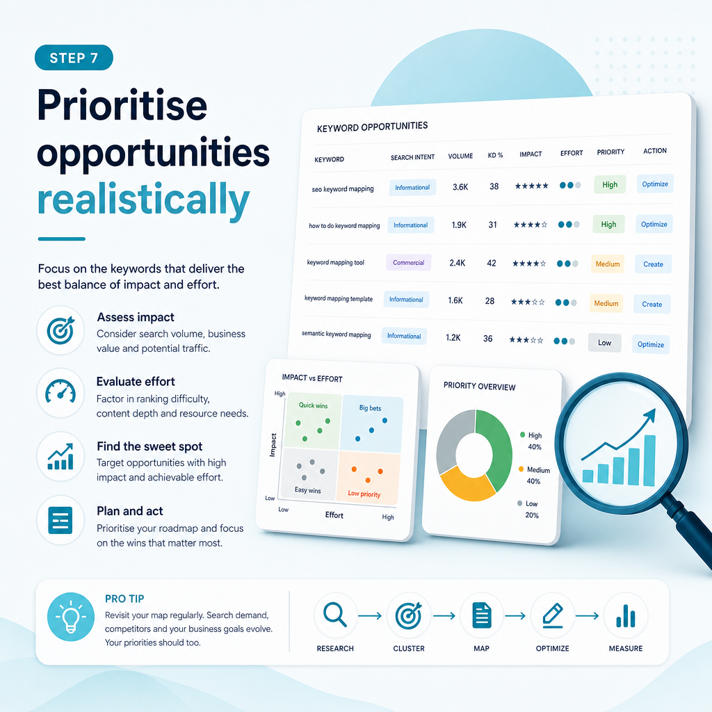 Step 7: Prioritise opportunities realistically