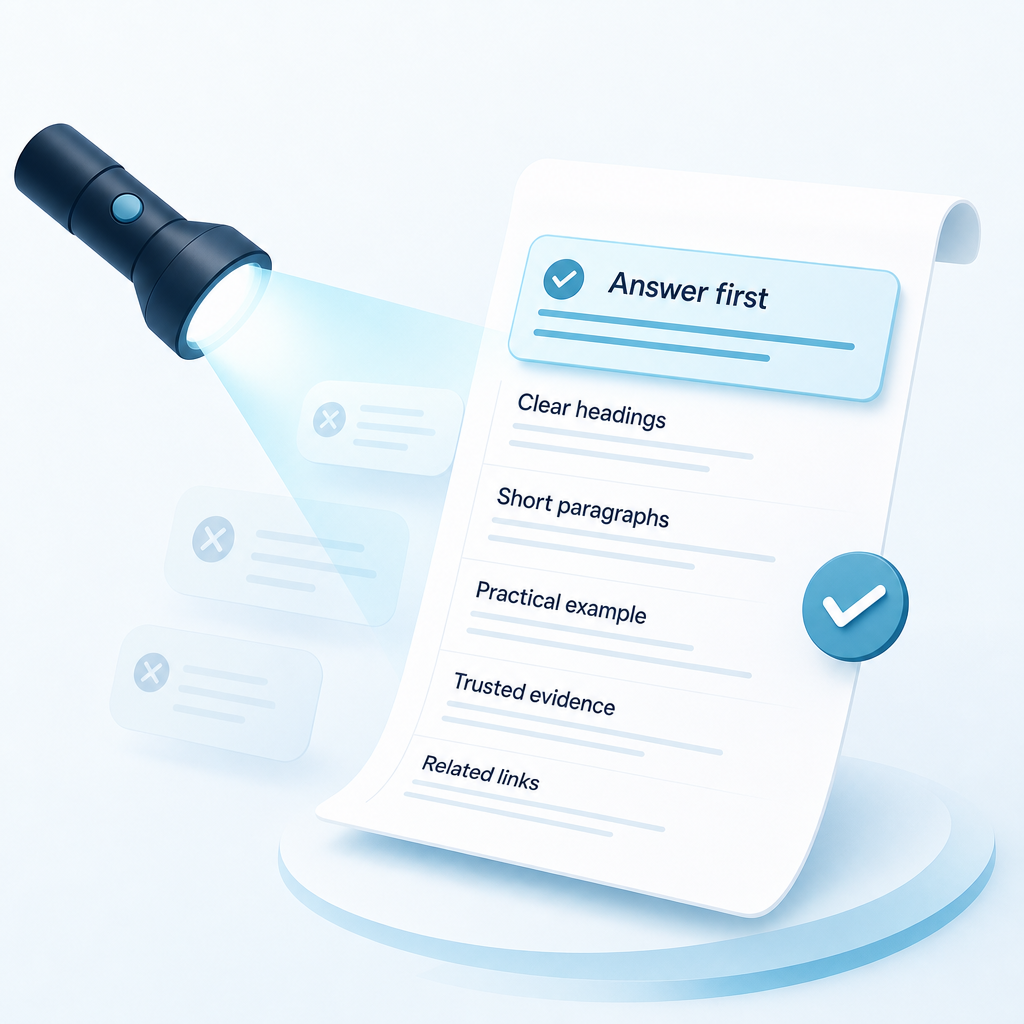 What content works well for AI-assisted search experiences?