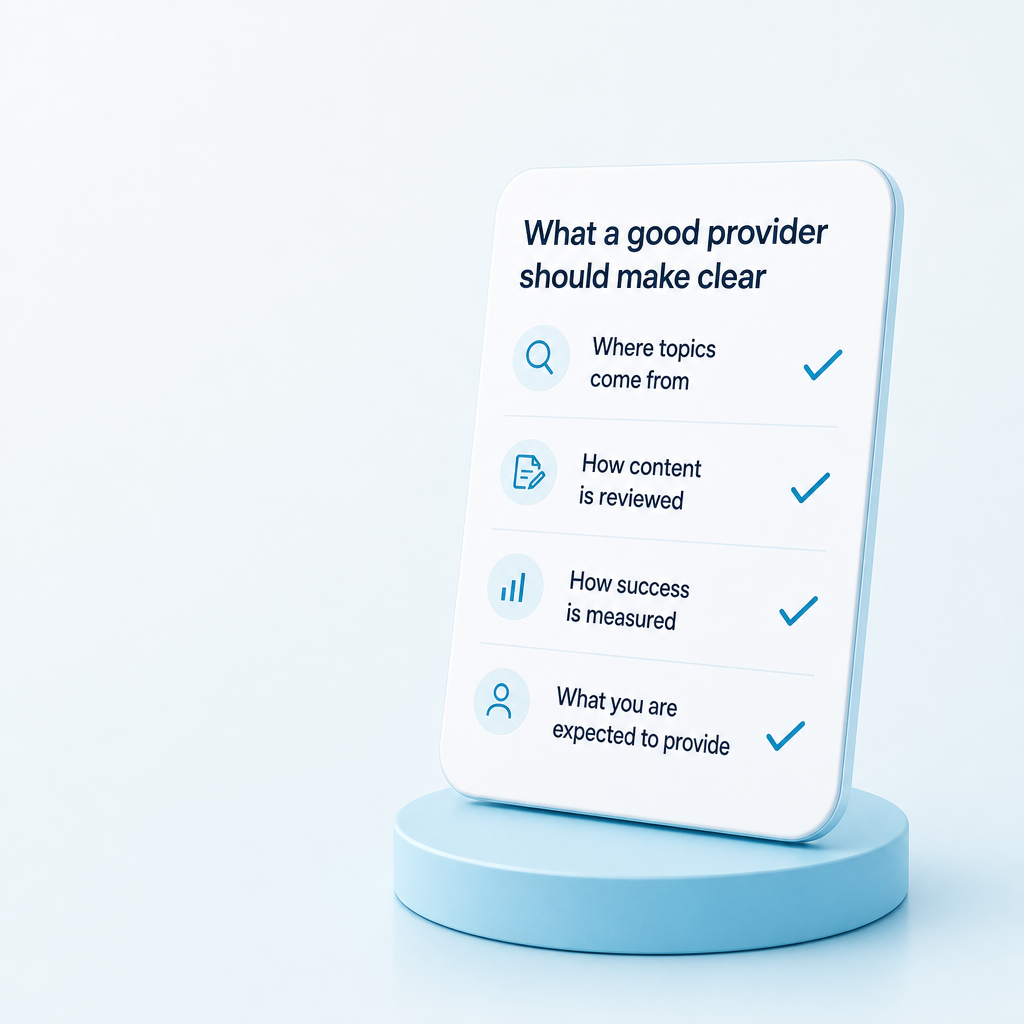 Choosing a local SEO content provider or platform
