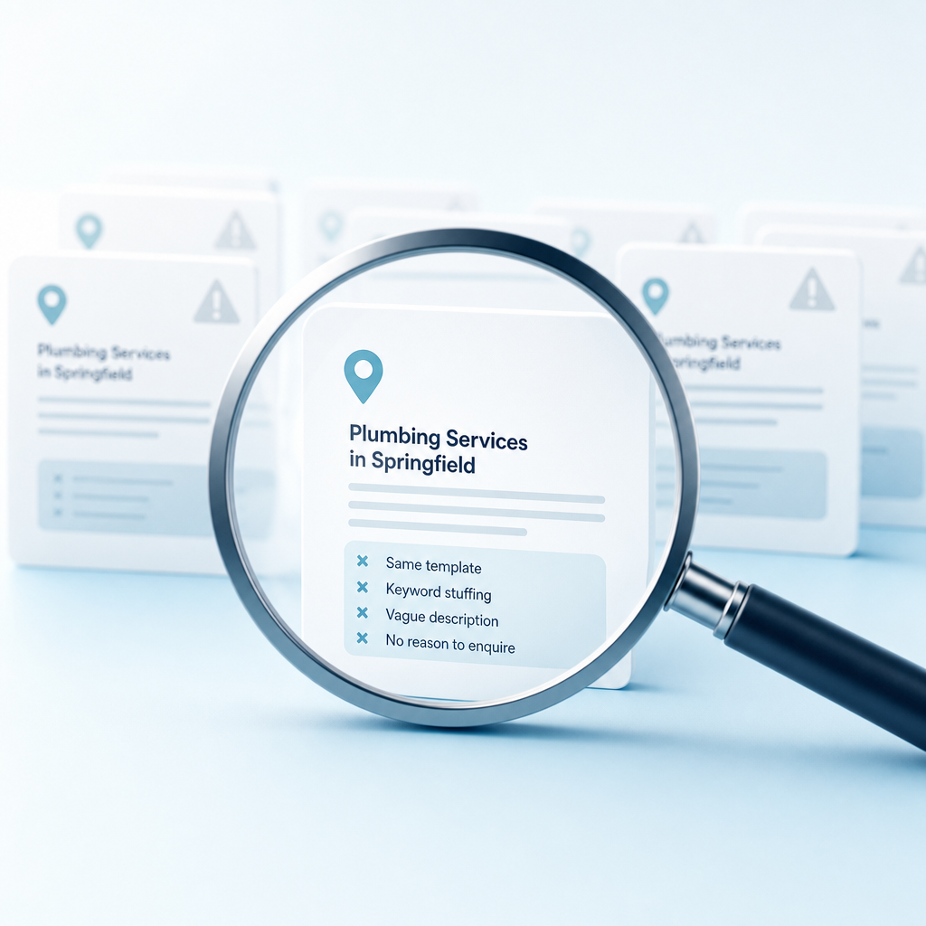 Common local SEO content mistakes
