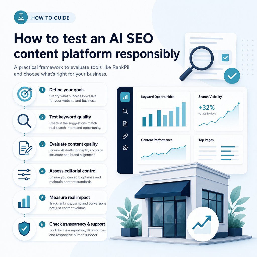 How to test an AI SEO content platform responsibly