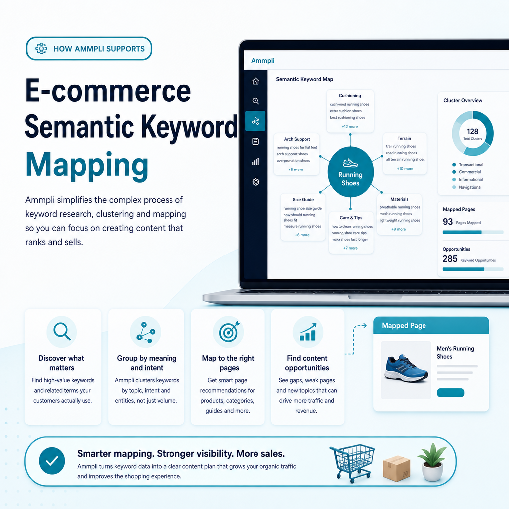 How Ammpli supports e-commerce semantic keyword mapping